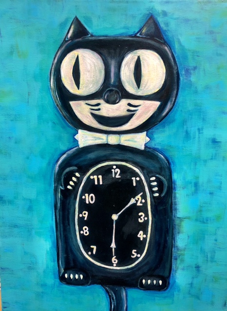 cat clock