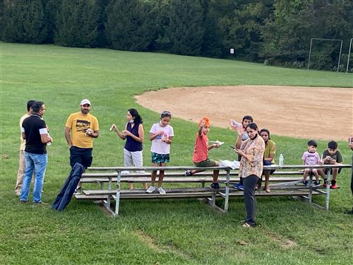 friends at the ice cream social