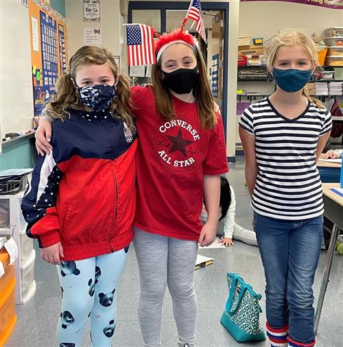 red white and blue day
